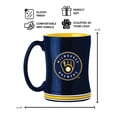 thumbnail image 2 of Logo Brands Milwaukee Brewers 14oz Relief Mug Set, 2 of 4
