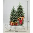 thumbnail image 5 of Member's Mark Decorative Sleigh with Pre-Lit Topiaries, 5 of 7