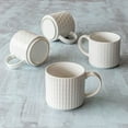 thumbnail image 3 of Over and Back 5-Piece Embossed Stackable Mug Set With Rack, 3 of 5