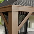 thumbnail image 2 of Member's Mark 12' x 16' Hardtop Wood-Look Aluminum and Steel Gazebo, 2 of 7