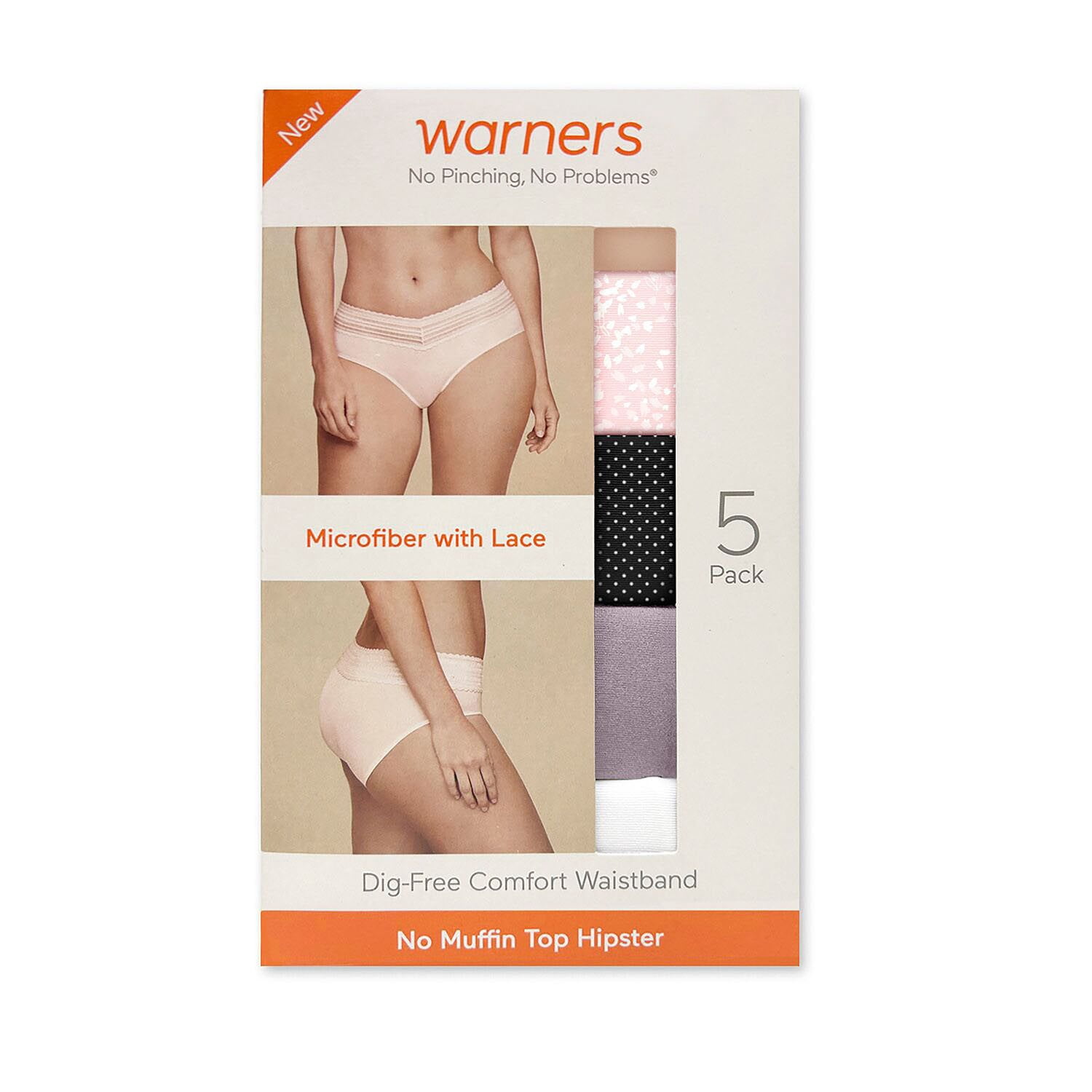 Warner’s No Pinching, No Problems Hipster 5 Pack - 7-Box Bulk Bundle 2