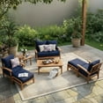 thumbnail image 2 of Cambridge Casual Sonoma Teak Deep Seating Patio Set, 7pc, 2 of 9