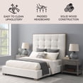 thumbnail image 2 of Cape Cod Tufted Fabric Queen Bed, 2 of 7