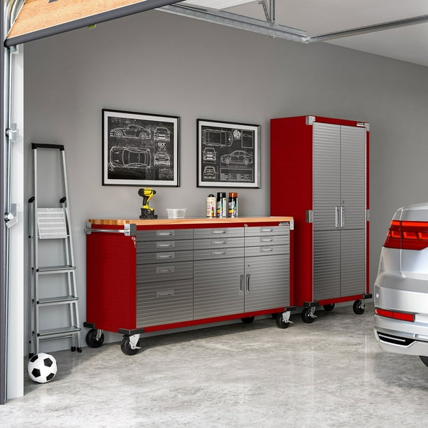 Seville Classics UltraHD 11 Drawer Rolling Workbench, 77