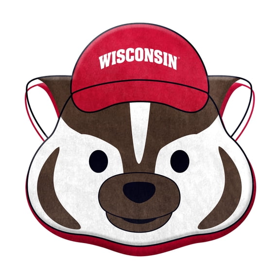Logo Brands Wisconsin Badgers Puff Pillow