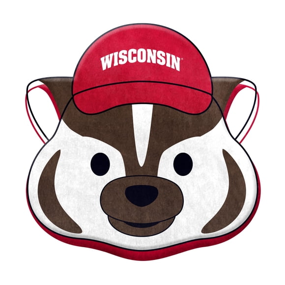 Logo Brands Wisconsin Badgers Puff Pillow