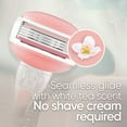 thumbnail image 6 of Venus Comfortglide Women's Razor Handle + 12 Cartridges, White Tea, 6 of 11