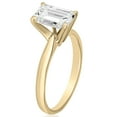 thumbnail image 2 of Emerald Diamond Solitaire Ring in 18K Gold, 2 of 3