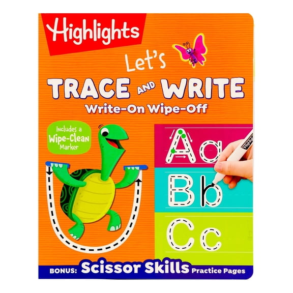 WOWO Let's Trace and Write by Highlights Press, Spiral Bound Paperback