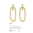 thumbnail image 4 of Open Oval Dangle Earring in 14K Yellow Gold, 4 of 7