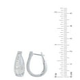 thumbnail image 5 of 0.96CT. T.W. Inside Out Diamond Hoop Earrings in 14K Gold, 5 of 5