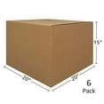 thumbnail image 3 of UBMOVE Pack of 6 Cardboard Moving Boxes 20" x 20" x 15", 3 of 4