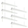 thumbnail image 1 of Westinghouse 4' 5000 Lumen LED Shop Light, White Finish, 6 Pack, 1 of 7