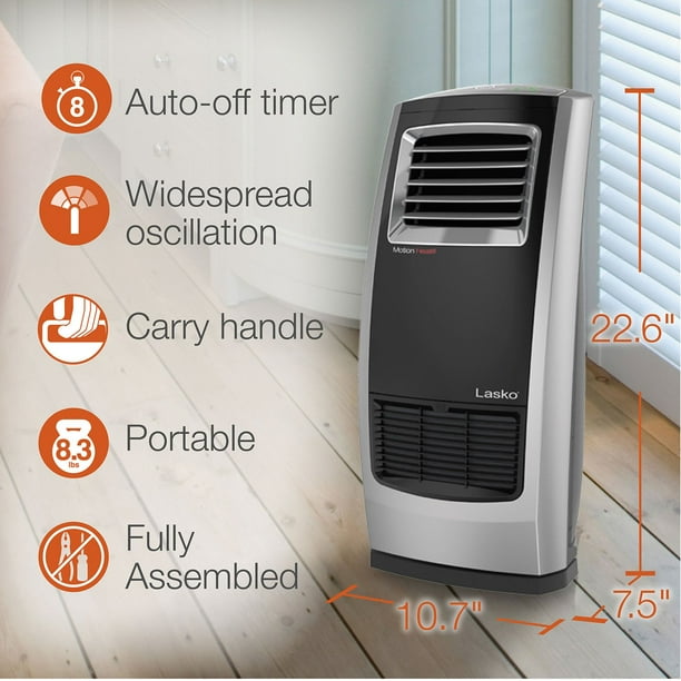 Lasko CC23185 Motion Heat Plus – Whole Room Ceramic Heater with