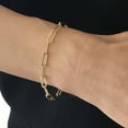 thumbnail image 4 of Paperclip Chain Bracelet in 14K Gold, 4 of 5