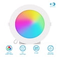 thumbnail image 5 of 4 In & 6in Wi-Fi Smart Slim Recessed LED Downlight 9W 810LM 6 Pack Light, 5 of 9
