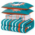thumbnail image 2 of Logo Brands Miami Dolphins Bed-In-A-Bag Set, 2 of 4