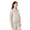 thumbnail image 3 of Member's Mark Women's Fleece Rib Mockneck Pullover, 3 of 8