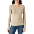 thumbnail image 1 of Member's Mark Women's Long Sleeve V-Neck Tee, 1 of 4