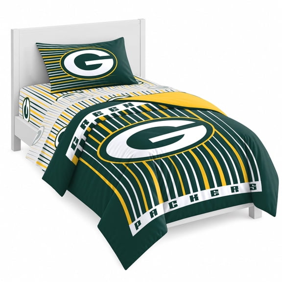 Logo Brands Green Bay Packers Bed-In-A-Bag Set
