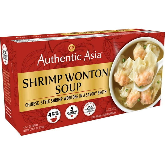 Authentic Asia Shrimp Wonton Soup, 5.1 oz., 4 ct.