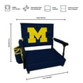 thumbnail image 3 of Logo Brands Michigan Wolverines Premium Stadium Seat, 3 of 6