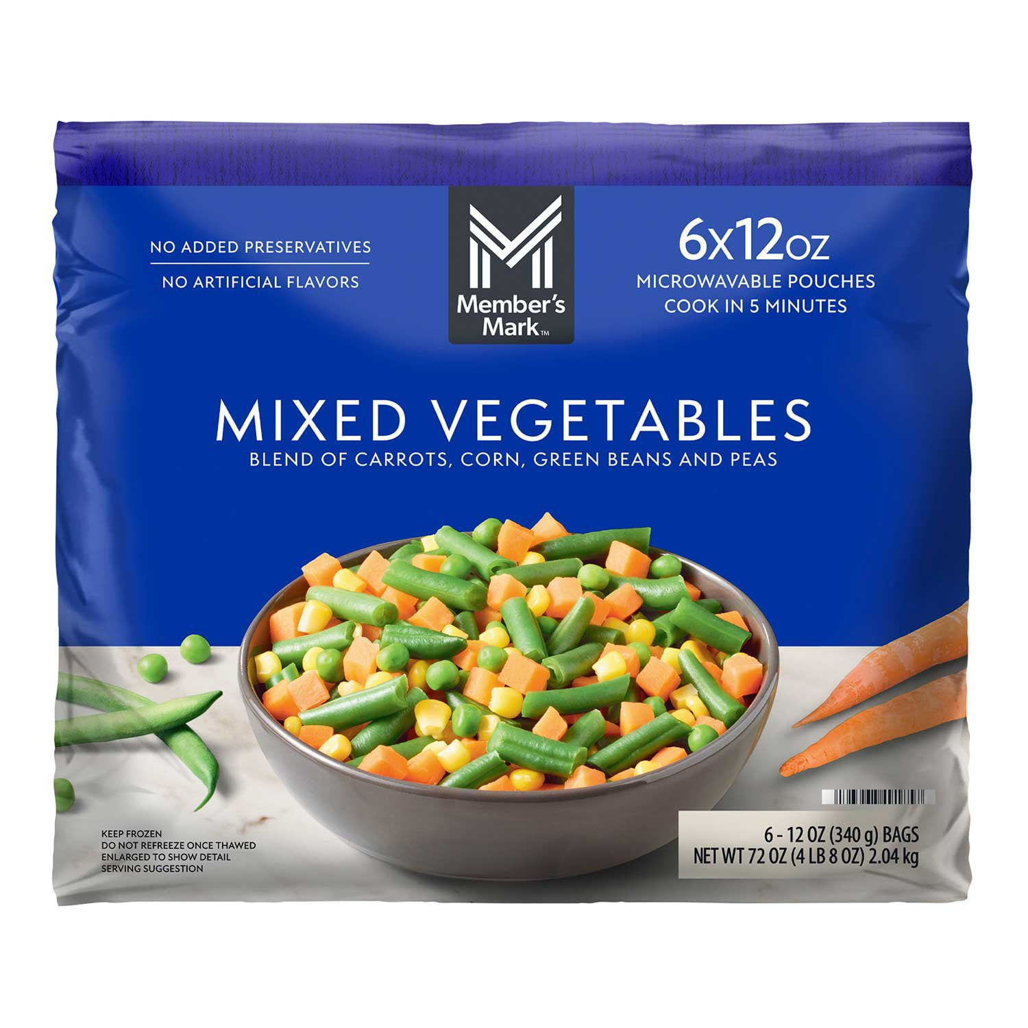 Member's Mark Mixed Vegetables, Frozen, 12 oz., 6 ct. - Samsclub.com