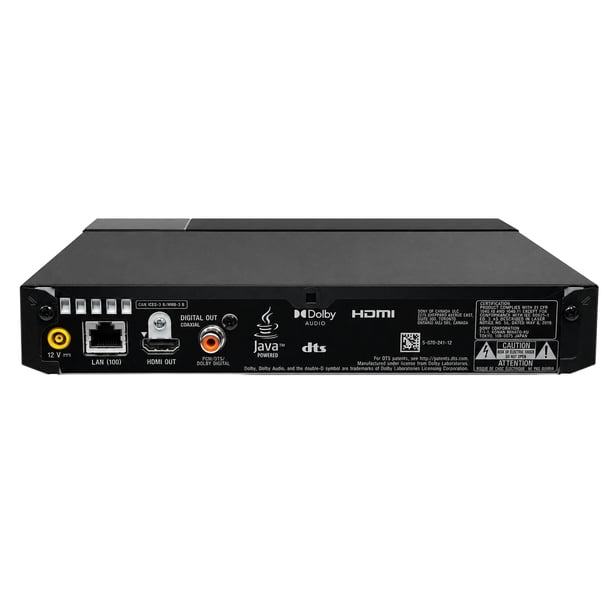 Sony Blu-ray Player with DVD with Full HD Blu-ray playback, DVD