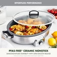 thumbnail image 2 of GreenPan 5.5-Quart Ceramic Nonstick Oval Skillet, 2 of 11