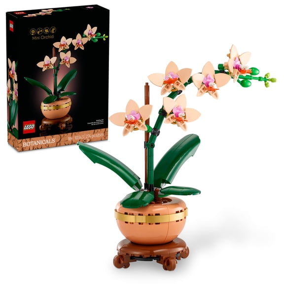 LEGO Botanicals Mini Orchid Building Set for Adults, 274 pc.
