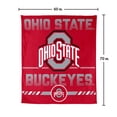 thumbnail image 7 of Logo Brands Ohio State Buckeyes 60"x70" Super Plush Blanket, 7 of 7