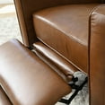 thumbnail image 5 of Jasper Mid-Century Top-Grain Leather Pushback Recliner, Camel, 5 of 8