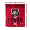 thumbnail image 7 of Logo Brands New Mexico Lobos 60"x70" Super Plush Blanket, 7 of 7