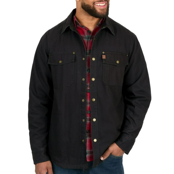 Coleman Men's Fleece Lined Canvas Shirt Jacket