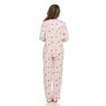 thumbnail image 3 of Flora Nikrooz 2 Piece 3/4 Sleeve Henley PJ Set, 3 of 10