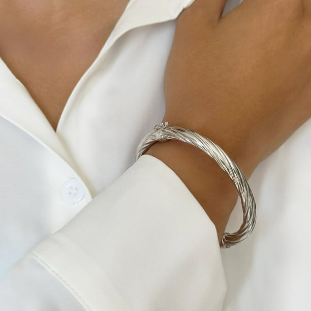 Twisted Bangle Bracelet in Sterling Silver - Samsclub.com
