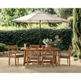 thumbnail image 1 of Member's Mark Catalina Teak Dining Set with Sunbrella Fabric, 7pc, 1 of 8