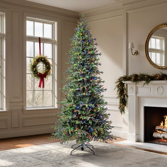 Member's Mark 9' Slim Linden Fir Pre-Lit Christmas Tree