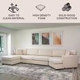 thumbnail image 2 of Elliot Stain-Resistant Fabric Cuddler Sectional, Assorted Colors, 2 of 11