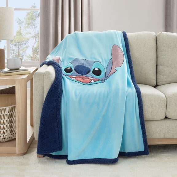 Licensed Characters Sherpa Backed Throw Blankets, 50" x 60"