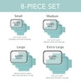 thumbnail image 3 of Bentgo 8-Piece Leak-Proof Glass Food Storage Set, Soft Aqua, 3 of 7