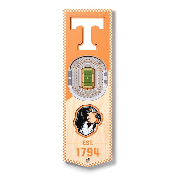 YouTheFan Tennessee Volunteers 6"x19" 3D Stadium View Banner