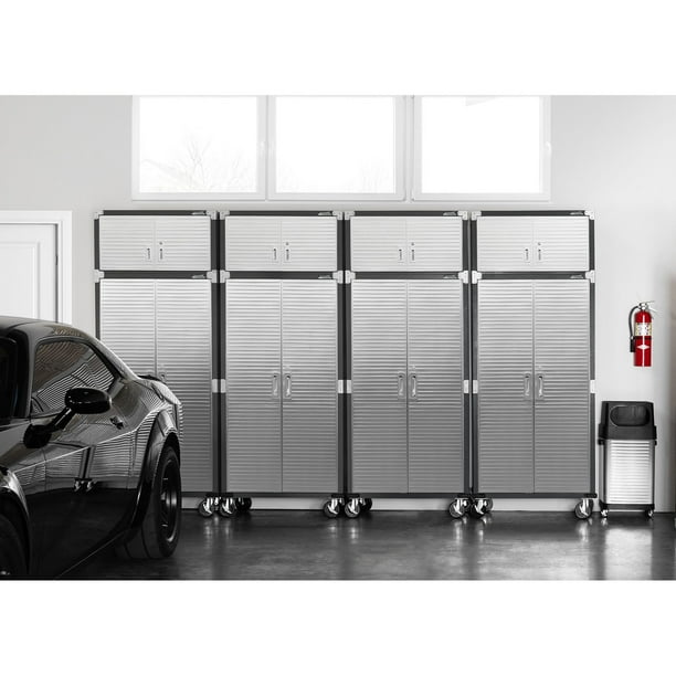 Seville Classics UltraHD 8-Piece Rolling Steel Garage Storage