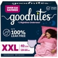 thumbnail image 3 of Goodnites Nighttime Bedwetting Underwear for Girls, Sizes Extra Small - Extra Extra Large, 3 of 17