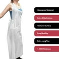thumbnail image 6 of Kleen Chef Disposable Waterproof Poly Aprons, White 100 ct., 6 of 8