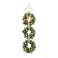 thumbnail image 2 of Member's Mark Pre-Lit Flocked Three Wreath Door Hanger, 2 of 4