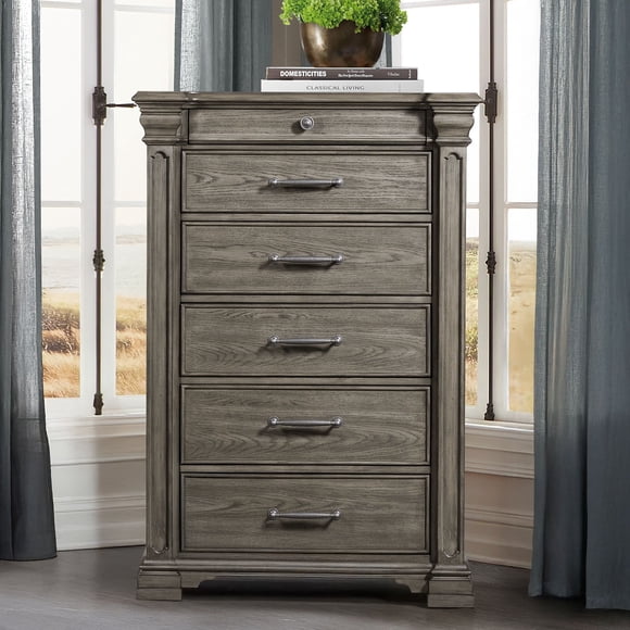 Society Den Paterson 6-Drawer or 7-Drawer Chest in Grey