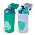 thumbnail image 3 of Ello Ellies 2-Pack 12oz Kids Stainless Steel Vacuum Insulated Water Bottle with Straw & Leak-Proof Lid, 3 of 6