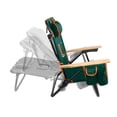 thumbnail image 5 of Logo Brands Miami Hurricanes Reclining Beach Chair, 5 of 6