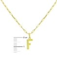 thumbnail image 4 of Initial Paperclip Chain Pendant Necklace in 14K Gold, 4 of 5